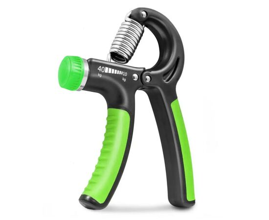 Эспандер PowerPlay кистьовий 10-40 кг Strength Grip Чорно-зелений (PP_4323_Bl/Green), изображение 2 Эспандер PowerPlay кистьовий 10-40 кг Strength Grip Чорно-зелений (PP_4323_Bl/Green), изображение 2