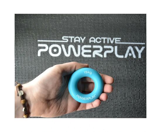Эспандер PowerPlay PP-4324 Hand Grip Ring Light 15 кг Блакитний (PP_4324_15kg), изображение 4 Эспандер PowerPlay PP-4324 Hand Grip Ring Light 15 кг Блакитний (PP_4324_15kg), изображение 4