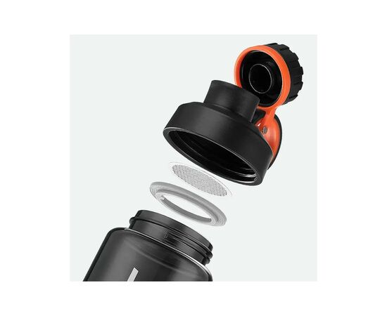 Бутылка для воды Casno 1000 мл KXN-1243 Чорна (KXN-1243_Black), изображение 2 Бутылка для воды Casno 1000 мл KXN-1243 Чорна (KXN-1243_Black), изображение 2