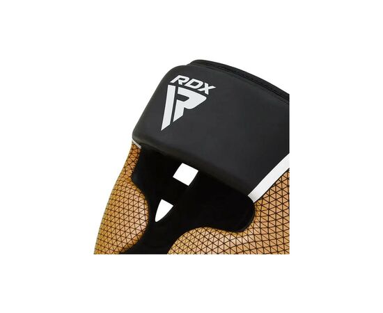 Боксерский шлем RDX Aura Plus T-17 Black Golden L (HGR-T17BGL-L+), изображение 4 Боксерский шлем RDX Aura Plus T-17 Black Golden L (HGR-T17BGL-L+), изображение 4
