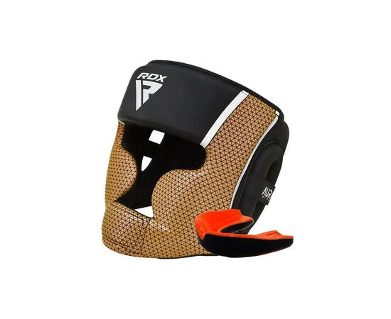 Боксерський шолом RDX Aura Plus T-17 Black Golden L (HGR-T17BGL-L+)