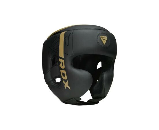 Боксерский шлем RDX F6 KARA Matte Golden M (HGR-F6MGL-M), изображение 2 Боксерский шлем RDX F6 KARA Matte Golden M (HGR-F6MGL-M), изображение 2