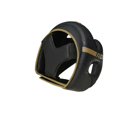 Боксерский шлем RDX F6 KARA Matte Golden M (HGR-F6MGL-M), изображение 5 Боксерский шлем RDX F6 KARA Matte Golden M (HGR-F6MGL-M), изображение 5