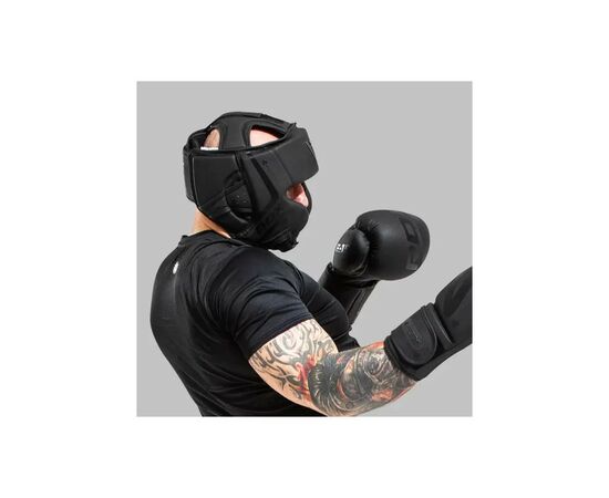 Боксерский шлем RDX T15 Noir Cheek Protector Matte Black XL (HGR-T15MB-XL), изображение 7 Боксерский шлем RDX T15 Noir Cheek Protector Matte Black XL (HGR-T15MB-XL), изображение 7