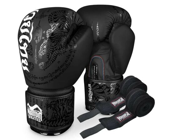 Боксерські рукавички Phantom Muay Thai Black 16 унцій (PHBG2329-16)