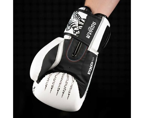 Боксерські рукавички Phantom Muay Thai White 16 унцій (PHBG2495-16), зображення 8 Боксерські рукавички Phantom Muay Thai White 16 унцій (PHBG2495-16), зображення 8