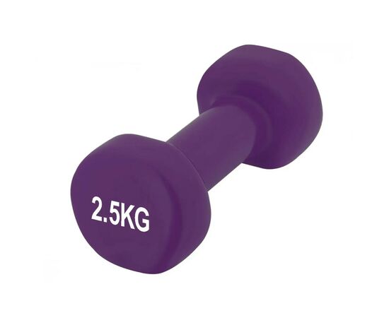 Гантель PowerPlay вінілові 4125 Achilles 2 х 2.5 кг Фіолетові (PP_4125_2.5kg_2in), изображение 3 Гантель PowerPlay вінілові 4125 Achilles 2 х 2.5 кг Фіолетові (PP_4125_2.5kg_2in), изображение 3