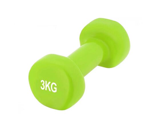 Гантель PowerPlay вінілові 4125 Achilles 2 х 3 кг Зелені (PP_4125_3kg_2in), изображение 3 Гантель PowerPlay вінілові 4125 Achilles 2 х 3 кг Зелені (PP_4125_3kg_2in), изображение 3