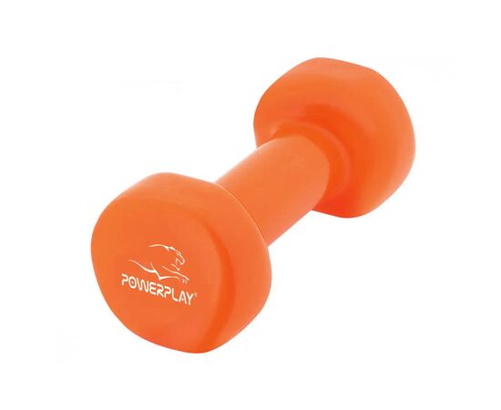Гантель PowerPlay вінілові 4125 Achilles 2 х 4 кг Помаранчеві (PP_4125_4kg_2in), изображение 4 Гантель PowerPlay вінілові 4125 Achilles 2 х 4 кг Помаранчеві (PP_4125_4kg_2in), изображение 4