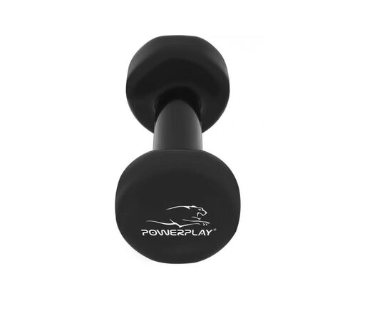 Гантель PowerPlay вінілові 4125 Achilles 2 х 5 кг Чорні (PP_4125_5kg_2in), изображение 4 Гантель PowerPlay вінілові 4125 Achilles 2 х 5 кг Чорні (PP_4125_5kg_2in), изображение 4
