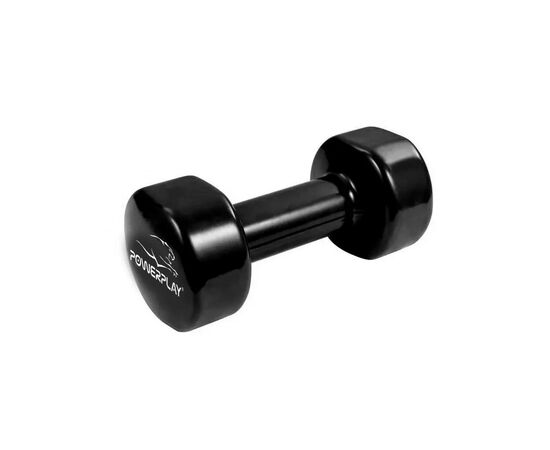 Гантель PowerPlay вінілові 4125 Achilles 2 х 5 кг Чорні (PP_4125_5kg_2in), изображение 5 Гантель PowerPlay вінілові 4125 Achilles 2 х 5 кг Чорні (PP_4125_5kg_2in), изображение 5
