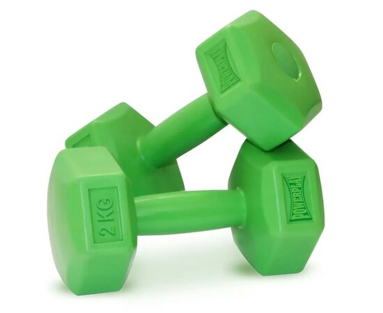 Гантель PowerPlay композитні 4124 Hercules 2 х 2 кг Зелені (PP_4124_2kg_2in)