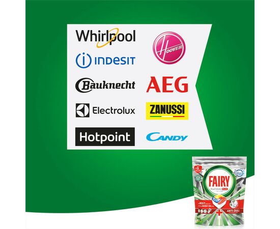 Таблетки для посудомоечных машин Fairy Platinum Plus All in One Lemon 84 шт. (8001841893693), изображение 4 Таблетки для посудомоечных машин Fairy Platinum Plus All in One Lemon 84 шт. (8001841893693), изображение 4