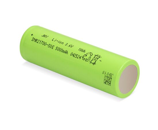 Аккумулятор 21700 Li-Ion 5000mAh 3.6V 15A JHY (INR21700-50E), изображение 4 Аккумулятор 21700 Li-Ion 5000mAh 3.6V 15A JHY (INR21700-50E), изображение 4