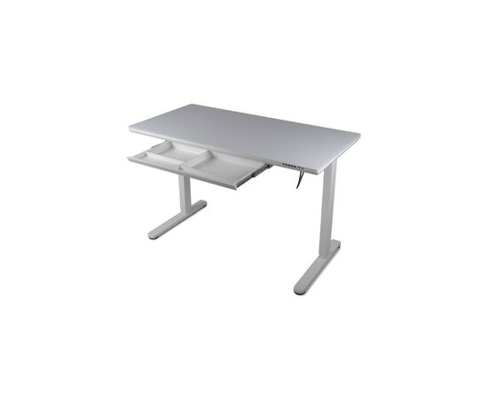 Компьютерный стол Barsky StandUp white glass 1200*600 (BST-12new), изображение 2 Компьютерный стол Barsky StandUp white glass 1200*600 (BST-12new), изображение 2