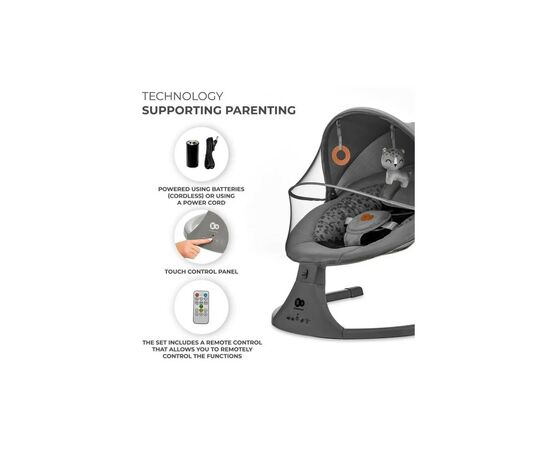 Кресло-качалка Kinderkraft Lumi 2 Dark Grey (5902533925025), изображение 9