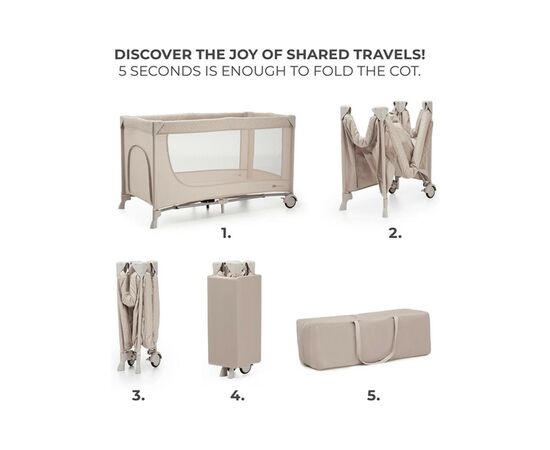 Детский манеж Kinderkraft Joy 2 Beige (5902533925124), изображение 3 Детский манеж Kinderkraft Joy 2 Beige (5902533925124), изображение 3