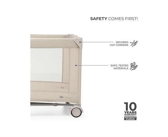 Детский манеж Kinderkraft Joy 2 Beige (5902533925124), изображение 5 Детский манеж Kinderkraft Joy 2 Beige (5902533925124), изображение 5