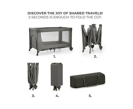 Детский манеж Kinderkraft Joy 2 Dark Grey (5902533925117), изображение 3 Детский манеж Kinderkraft Joy 2 Dark Grey (5902533925117), изображение 3