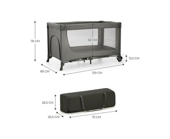 Детский манеж Kinderkraft Joy 2 Dark Grey (5902533925117), изображение 6 Детский манеж Kinderkraft Joy 2 Dark Grey (5902533925117), изображение 6