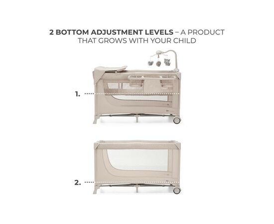 Детский манеж Kinderkraft с пеленатором Joy 2 Beige (5902533925162), изображение 4 Детский манеж Kinderkraft с пеленатором Joy 2 Beige (5902533925162), изображение 4