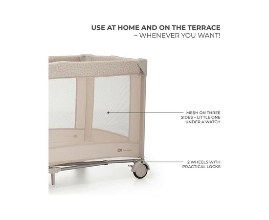 Детский манеж Kinderkraft с пеленатором Joy 2 Beige (5902533925162), изображение 5 Детский манеж Kinderkraft с пеленатором Joy 2 Beige (5902533925162), изображение 5