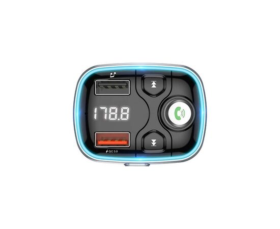 FM модулятор BOROFONE BC32, Black, Box, изображение 5 FM модулятор BOROFONE BC32, Black, Box, изображение 5