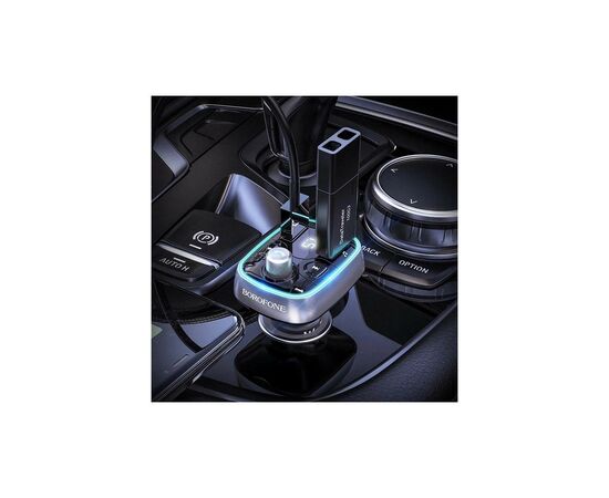 FM модулятор BOROFONE BC32, Black, Box, изображение 6 FM модулятор BOROFONE BC32, Black, Box, изображение 6
