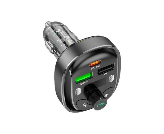 FM модулятор BOROFONE BC47, Gray, Box, изображение 2 FM модулятор BOROFONE BC47, Gray, Box, изображение 2