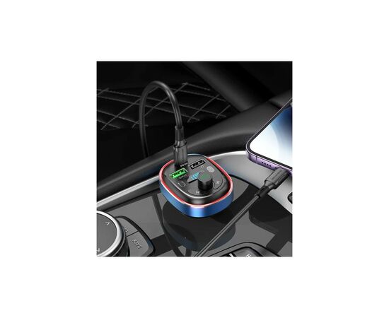 FM модулятор BOROFONE BC47, Gray, Box, изображение 6 FM модулятор BOROFONE BC47, Gray, Box, изображение 6