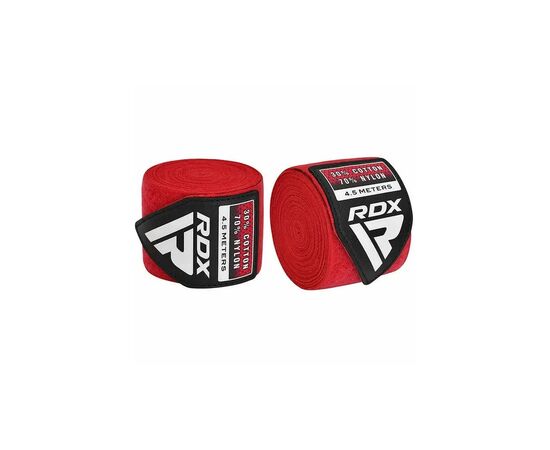 Бинт для спорту RDX для боксу RB Hand Wraps Combine 3 пари Red,Black,Blue (4.5м.) (HWC-RBU+), зображення 7
