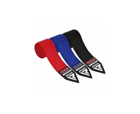 Бинт для спорту RDX для боксу RB Hand Wraps Combine 3 пари Red,Black,Blue (4.5м.) (HWC-RBU+)