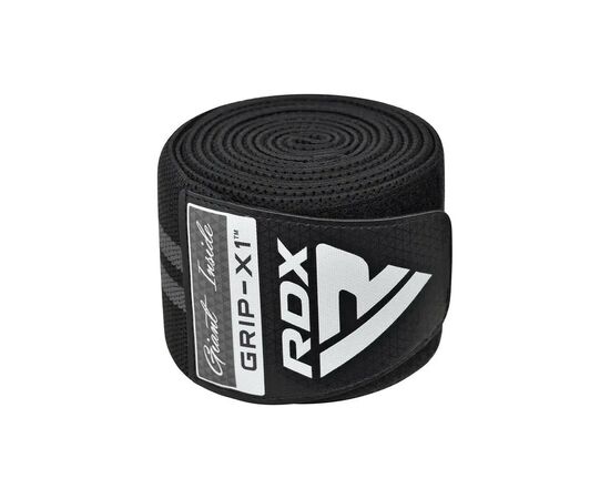 Бинт для спорта RDX KR11 Gym Knee Wrap Black/Grey (WAH-KR11BG), изображение 4 Бинт для спорта RDX KR11 Gym Knee Wrap Black/Grey (WAH-KR11BG), изображение 4