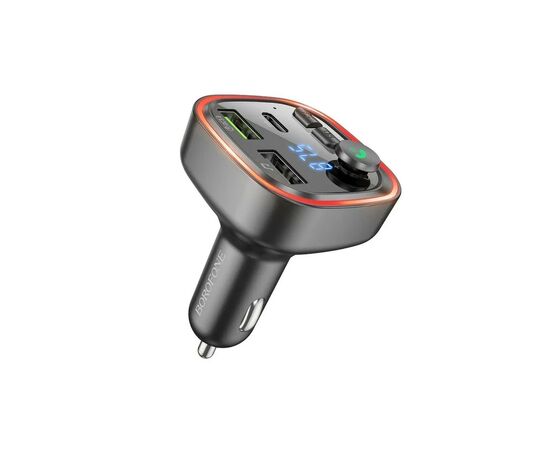 FM модулятор BOROFONE BC48 Broad 2 USB, USB Type-C Black (BC48B), изображение 2 FM модулятор BOROFONE BC48 Broad 2 USB, USB Type-C Black (BC48B), изображение 2