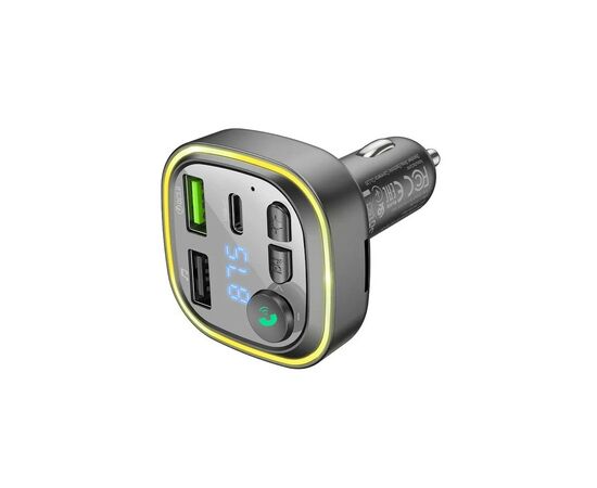FM модулятор BOROFONE BC48 Broad 2 USB, USB Type-C Black (BC48B), изображение 4 FM модулятор BOROFONE BC48 Broad 2 USB, USB Type-C Black (BC48B), изображение 4