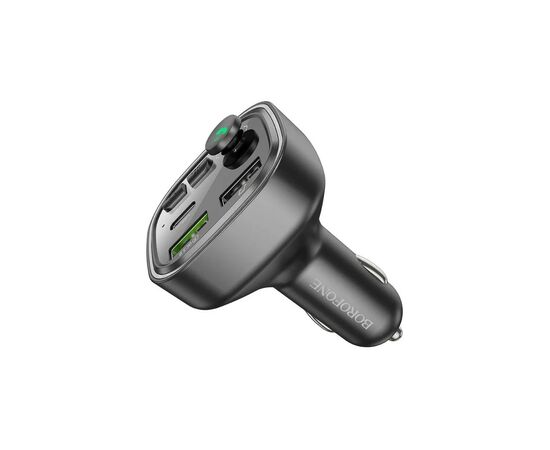 FM модулятор BOROFONE BC48 Broad 2 USB, USB Type-C Black (BC48B), изображение 5 FM модулятор BOROFONE BC48 Broad 2 USB, USB Type-C Black (BC48B), изображение 5