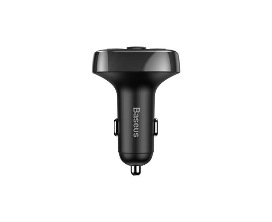 FM модулятор Baseus T Shaped S-09A 2 х USB Type-A, microSD Black (CCMT000001), изображение 3 FM модулятор Baseus T Shaped S-09A 2 х USB Type-A, microSD Black (CCMT000001), изображение 3