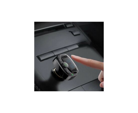 FM модулятор Baseus T Shaped S-09A 2 х USB Type-A, microSD Black (CCMT000001), изображение 8 FM модулятор Baseus T Shaped S-09A 2 х USB Type-A, microSD Black (CCMT000001), изображение 8