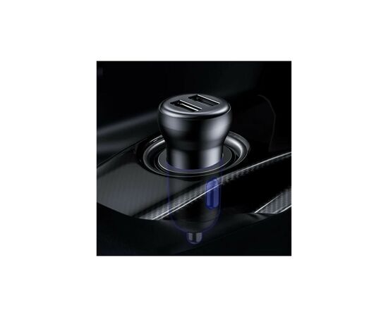 FM модулятор Baseus T Shaped S-16 2 х USB Type-A, microSD, AUX Black (CCMT000201), изображение 7 FM модулятор Baseus T Shaped S-16 2 х USB Type-A, microSD, AUX Black (CCMT000201), изображение 7