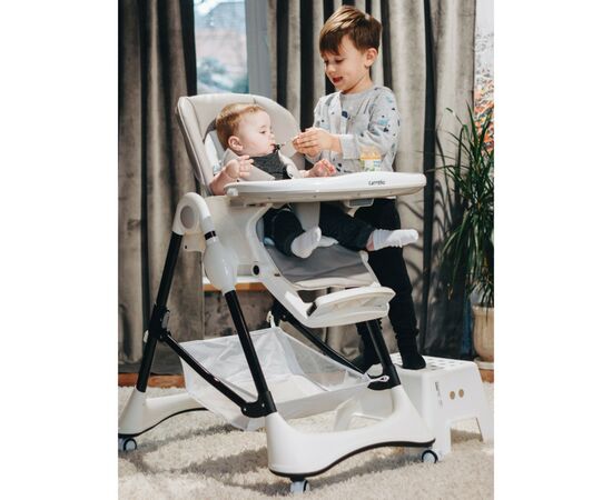 Стульчик для кормления Carrello Stella CRL-9503 Palette Grey (CRL-9503 palette grey), изображение 2 Стульчик для кормления Carrello Stella CRL-9503 Palette Grey (CRL-9503 palette grey), изображение 2