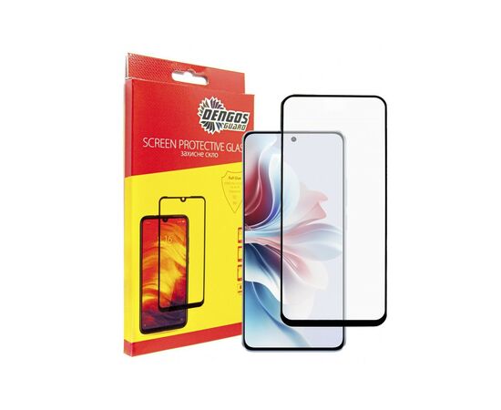 Скло захисне Dengos Full Glue OPPO Reno 11F (black) (TGFG-359)