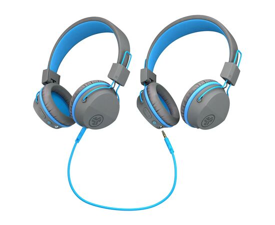 Навушники Jlab JBuddies Studio Wireless Graphite/Blue (IEUHBSTUDIORGRYBLU4), зображення 3 Навушники Jlab JBuddies Studio Wireless Graphite/Blue (IEUHBSTUDIORGRYBLU4), зображення 3