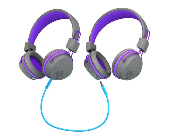 Наушники Jlab JBuddies Studio Wireless Graphite/Purple (IEUHBSTUDIORGRYPRPL4), изображение 3 Наушники Jlab JBuddies Studio Wireless Graphite/Purple (IEUHBSTUDIORGRYPRPL4), изображение 3