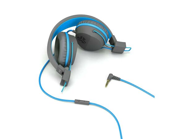 Наушники Jlab JBuddies Studio Kids Wired Graphite/Blue (IEUHJKSTUDIORGRYBLU6), изображение 3 Наушники Jlab JBuddies Studio Kids Wired Graphite/Blue (IEUHJKSTUDIORGRYBLU6), изображение 3