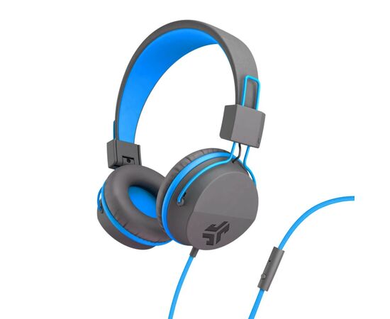 Наушники Jlab JBuddies Studio Kids Wired Graphite/Blue (IEUHJKSTUDIORGRYBLU6)