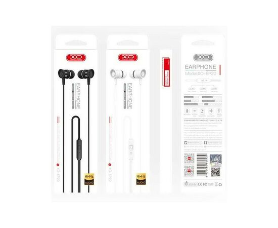 Наушники XO EP20 White (EP20-WH), изображение 3 Наушники XO EP20 White (EP20-WH), изображение 3