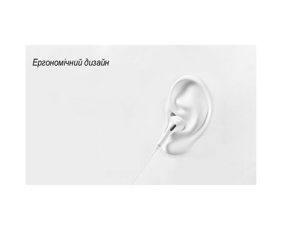 Наушники Denmen HF DR06 3.5mm 1.2 м White (DE-DR06-WH), изображение 6 Наушники Denmen HF DR06 3.5mm 1.2 м White (DE-DR06-WH), изображение 6