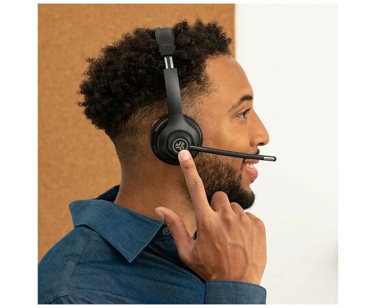 Наушники Jlab GO Work Wireless 2nd Gen Black (IEUHBGOWORKRBLK4), изображение 7 Наушники Jlab GO Work Wireless 2nd Gen Black (IEUHBGOWORKRBLK4), изображение 7
