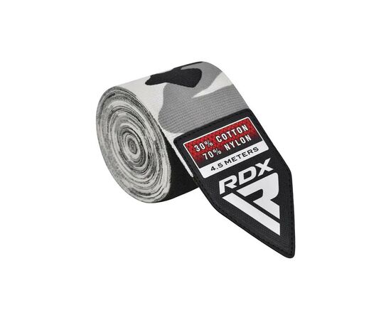Бинт для спорта RDX для боксу WX Professional Boxing Hand Wraps Camo Grey (4.5м.) (HWX-RC+), изображение 3