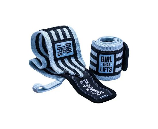 Бинт для спорту Power System PS-3510 Wrist Wraps GTL Blue (PS-3510BU-0)
